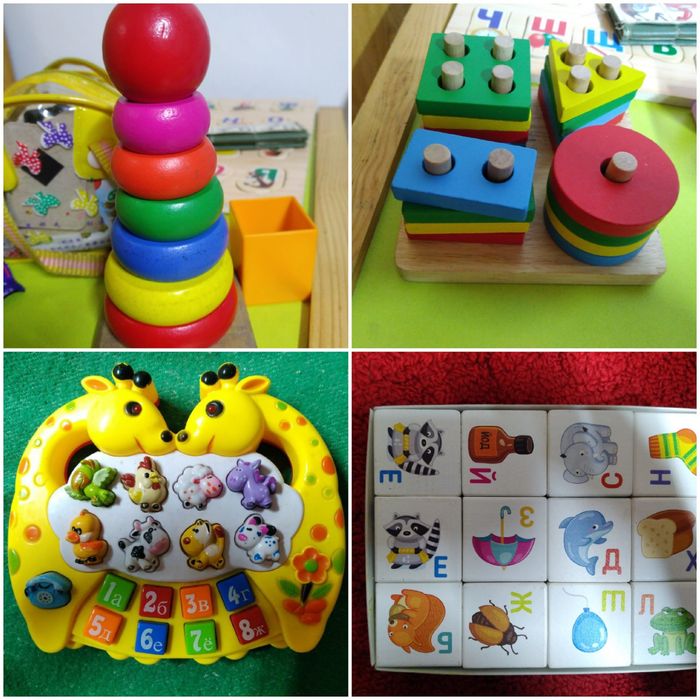 Игрушки деревянные и  машинки