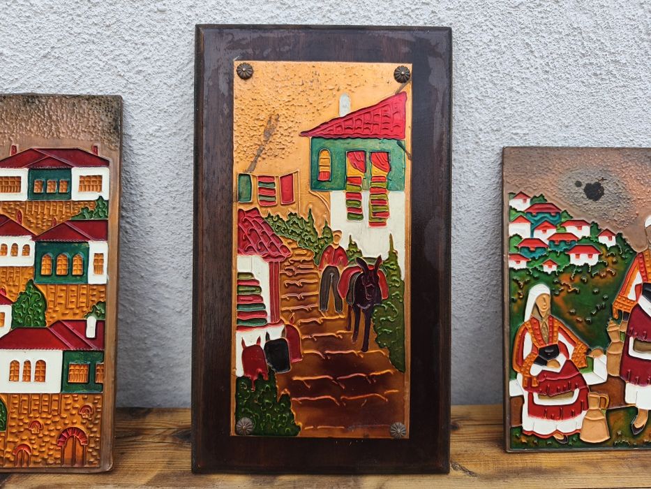 Медно пано с емайл