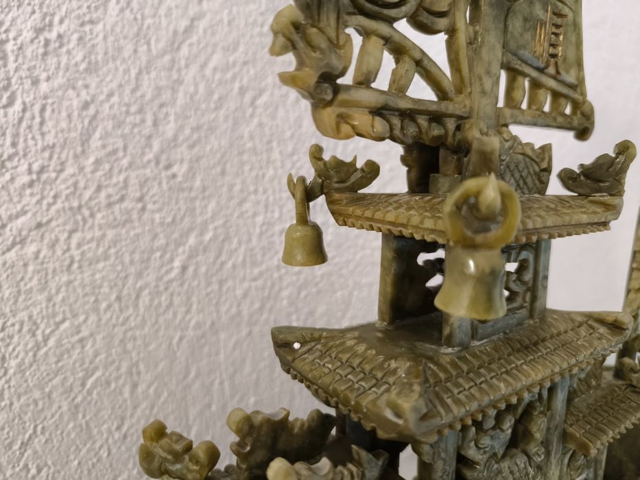 Продавам голям Китайски нефритен кораб антикварен