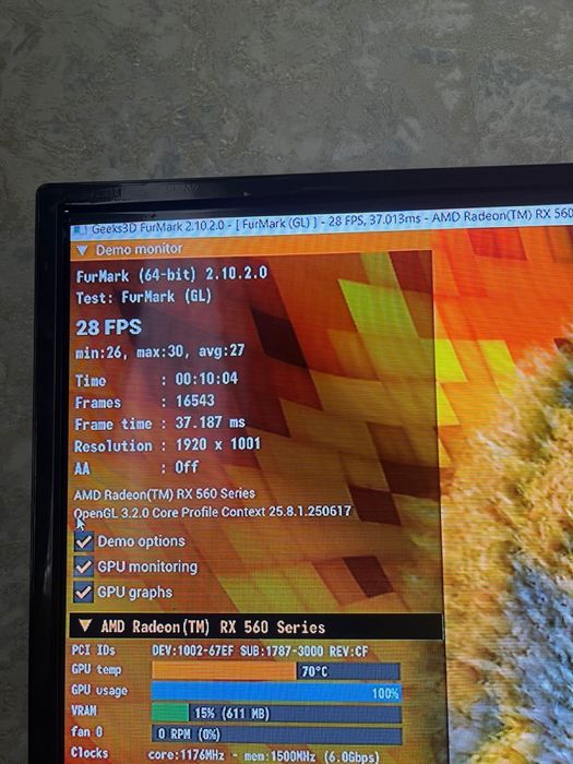 Видоекарта Amd rx 560 4 gb