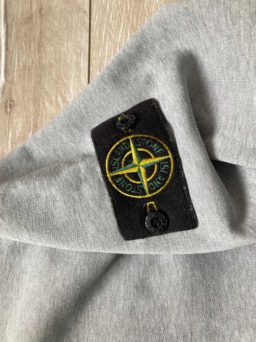Оригинален Stone Island мъжки сив суитчър суичър размер XL