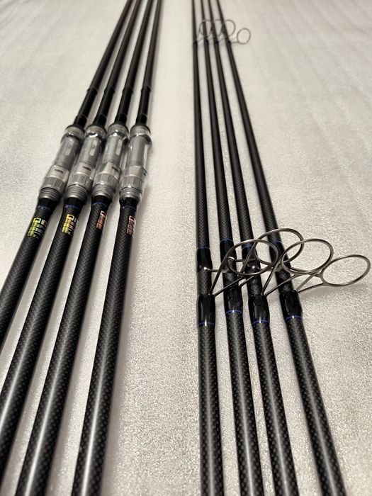 SET 4 Lansete FL FLX30 3.96M 4.0Lbs 2Seg + 4 Mulinete Pro FL FLX 14000