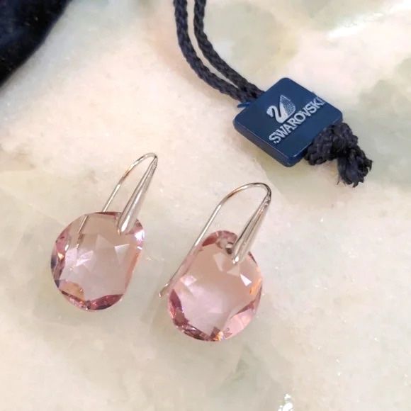 Cercei Swarovski Ametist roz deschis