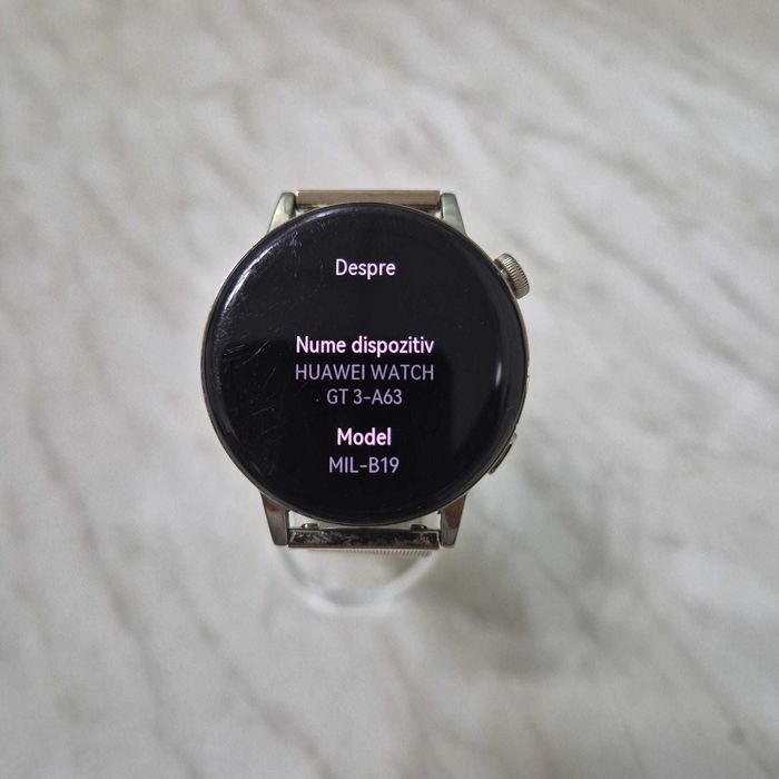 SmartWatch Huawei GT3 A36 - MIL-B19 Auriu incarcator Zeus Amanet 33348