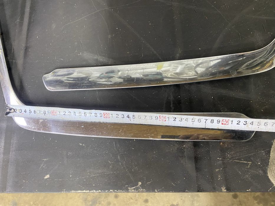 Сабля бампера передняя никель Мерседе w124 e500 молдинг