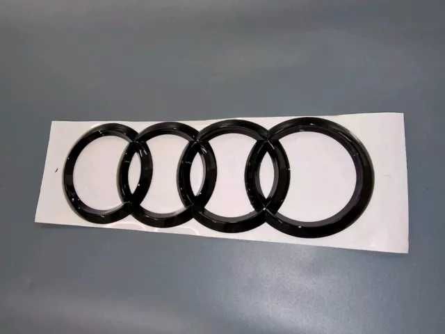 Емблема за Ауди Audi задна черен гланц 192мм A1 A3 A4 A5 A6