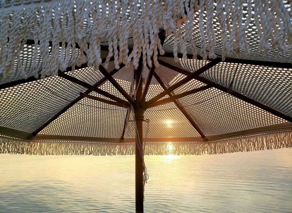 Чадър от памучно Макраме / Плетено макраме