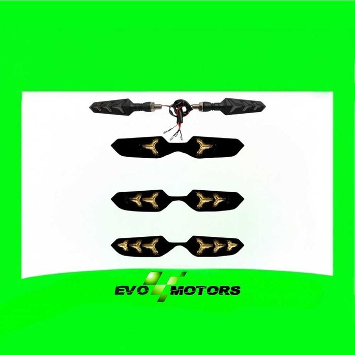 Semnalizari moto LED universale flowing water 12V A1996