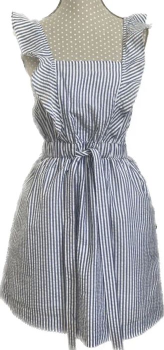 Rochie dungi alb-albastru (bleu) SUPERBA