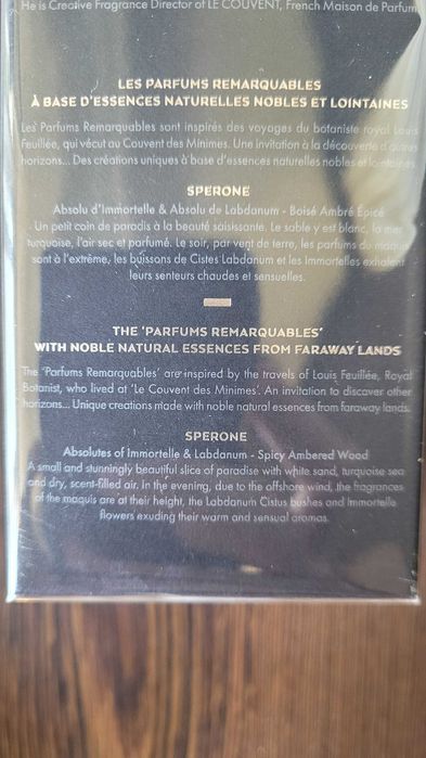 Le Couvent Maison de Parfum Sperone