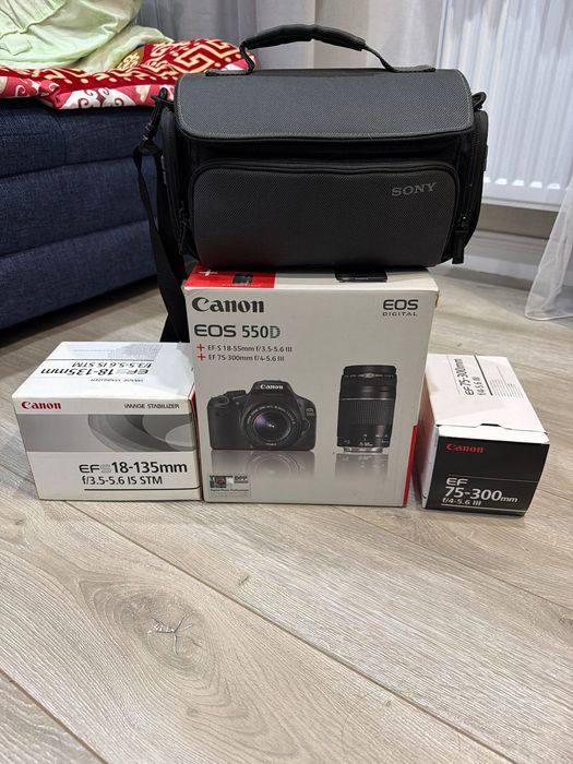 Canon EOS 550D + 3 объектива + сумка