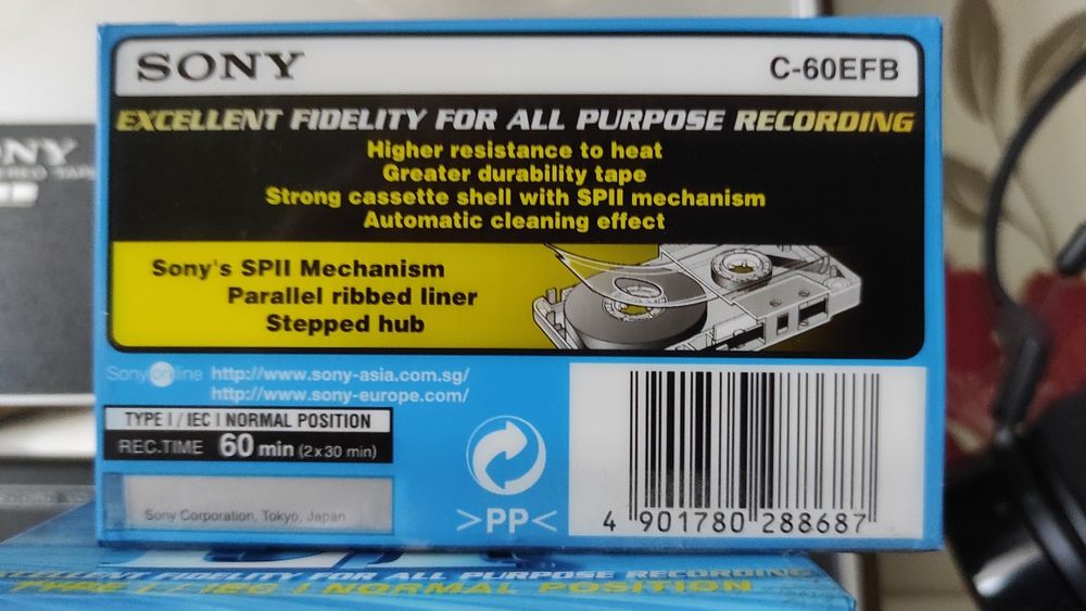 Casete audio Sony EF60 sigilate