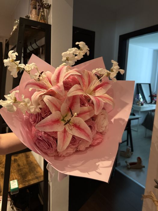 buchet de flori din sapun