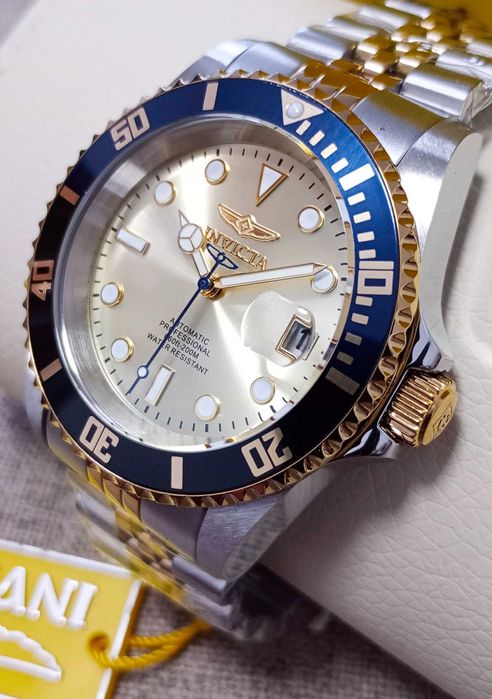 Ceas Invicta Pro Diver Automatic Gold Dial Batman Bezel - Barbati