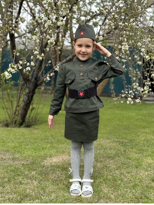 Костюм военный для девочки