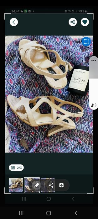 Sandale bej , piele 39