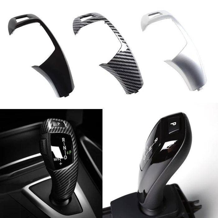 Trim masca carbon negru joystick schimbator BMW F10 F01 F30 F25 X5 X6