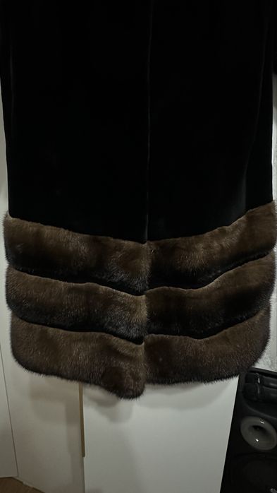 Норковая стриженная шуба