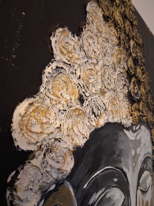 Tablou acril foita si pasta de structura