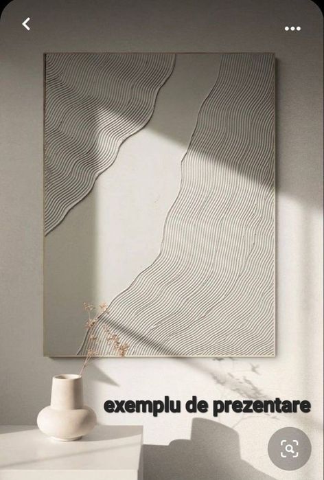 Tablou - urme din ciment 50H x 40 latime