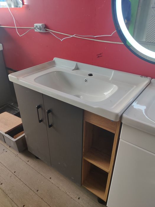 Раковина с тумбой разных размеров