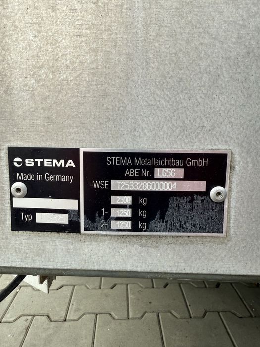 Remorca cu prelata STEMA 2.500kg