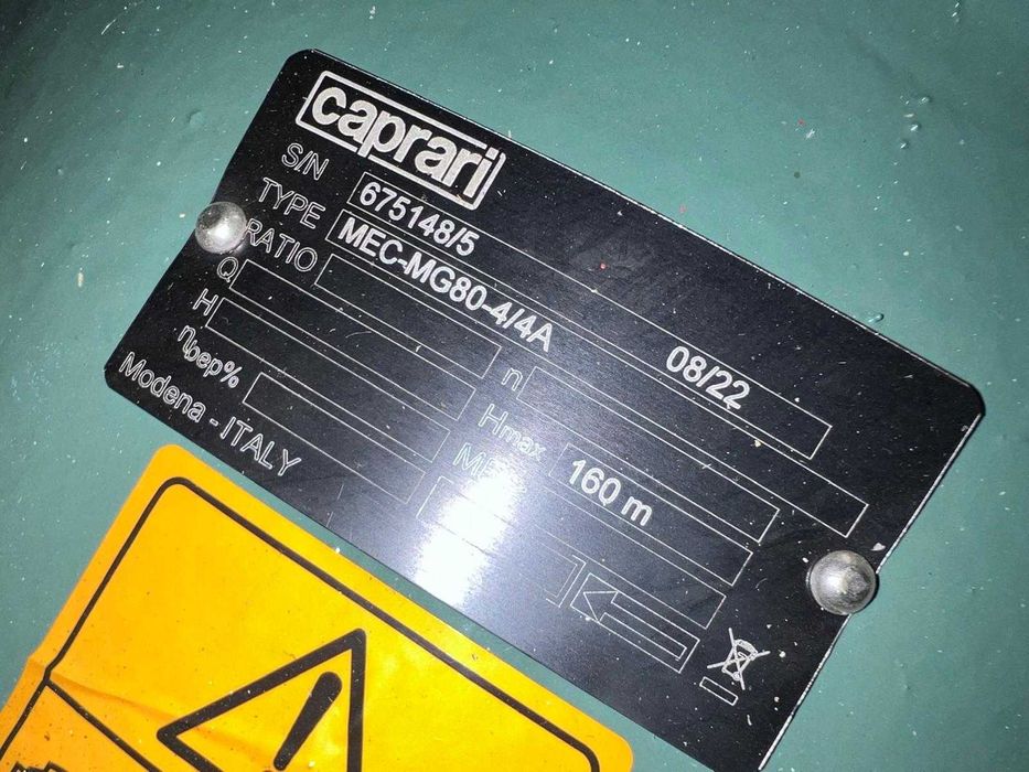 Pompa irigatii Caprari MEC MG80-4/4A si MG80-4H3/4A   (Noua 2026 )