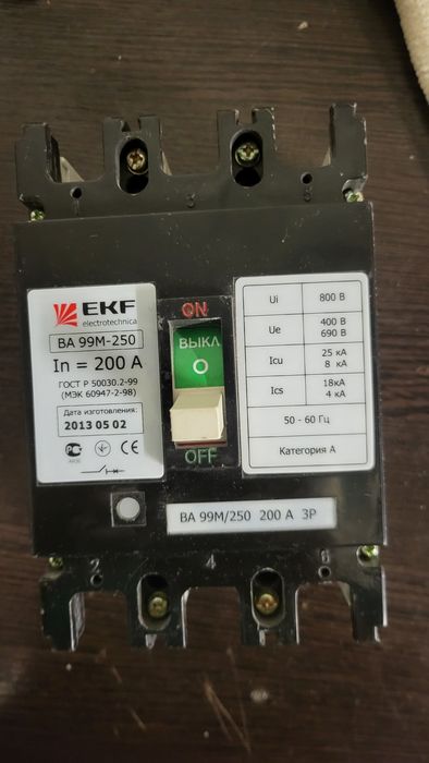 Автоматы новые и б/у. Тепловые реле, реле контроля фазы, модульные кон
