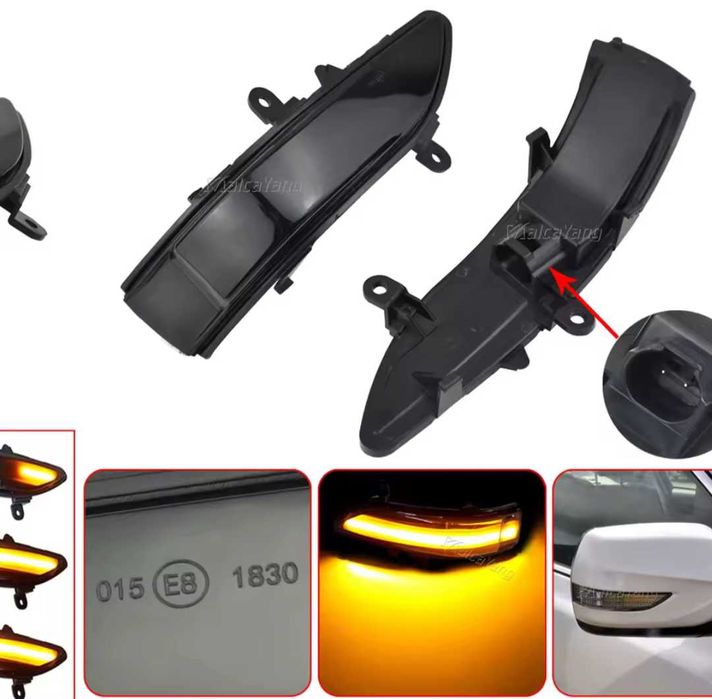 Динамични бягащи мигачи за огледалата за Subaru Forester Legacy субару