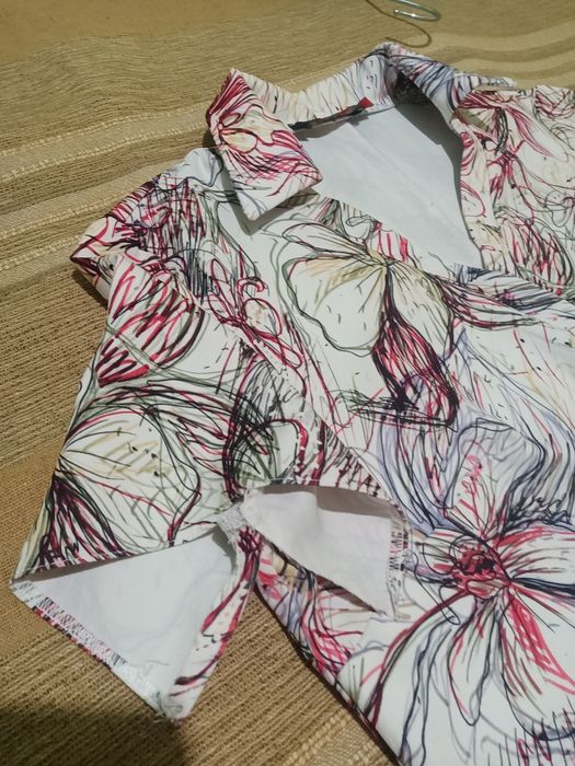 Rochie A&D fashion 46,  îngustă in talie 88cm, fustă cloș, poliester