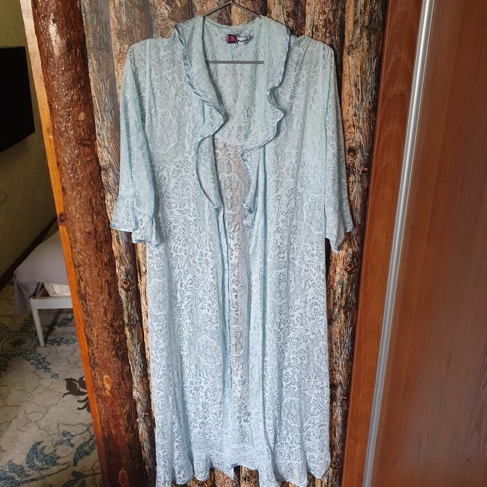 Ночнушка, длинная, бирюзового цвета