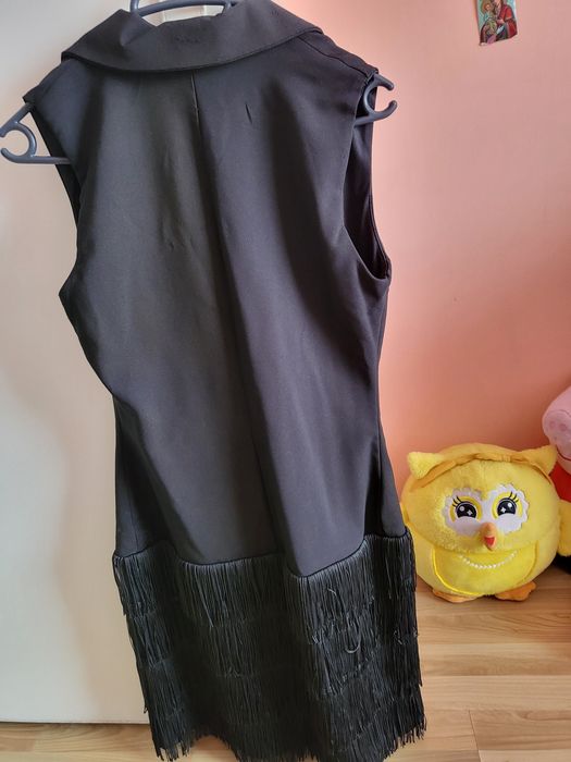 Дамска рокля с ресни