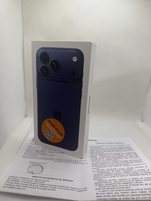 iPhone 17 Pro Max 256GB Deep Blue Sigilat  / Garantie Orange