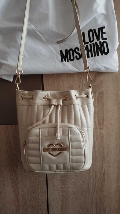 Чанта Love Moschino - оригинална - бежова