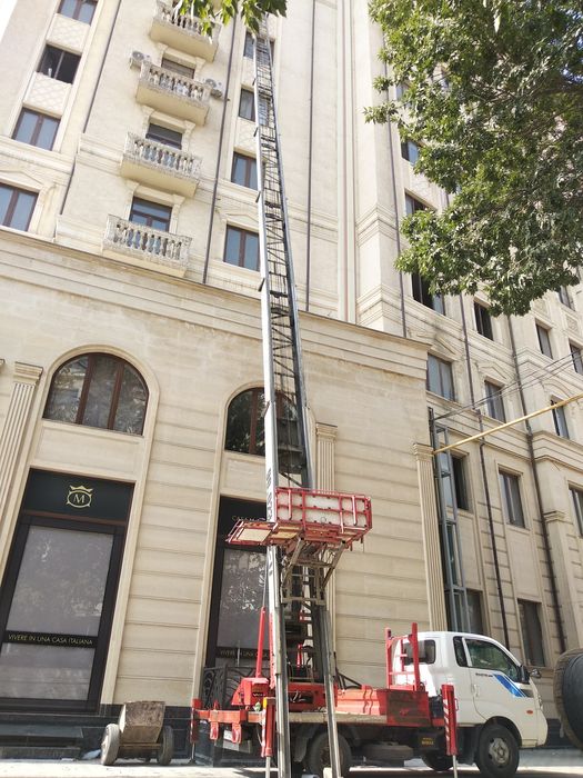 Автолифт/Avtolift/Mobilniy lift.Мобильный лифт 28 метр курили A-3 КРАН