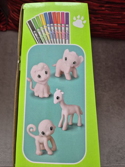 Set creativ lavabil 6 animale zoo