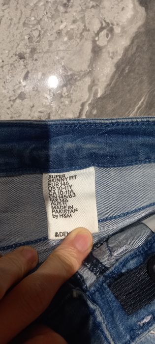 Жинсовые брюки для девочек. H&m, Америка. На 10-11лет