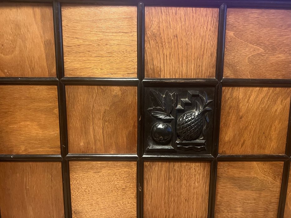 Ретро масивен шкаф / бюфет – 60–70-те години