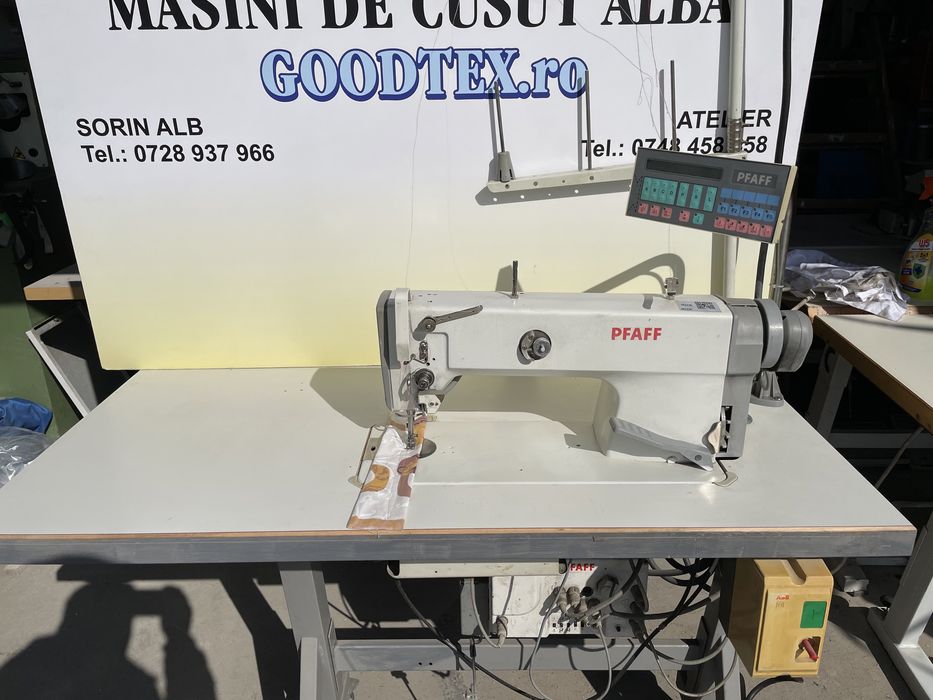 Masina de cusut liniar  PFAFF 953 automata cu taiere ata