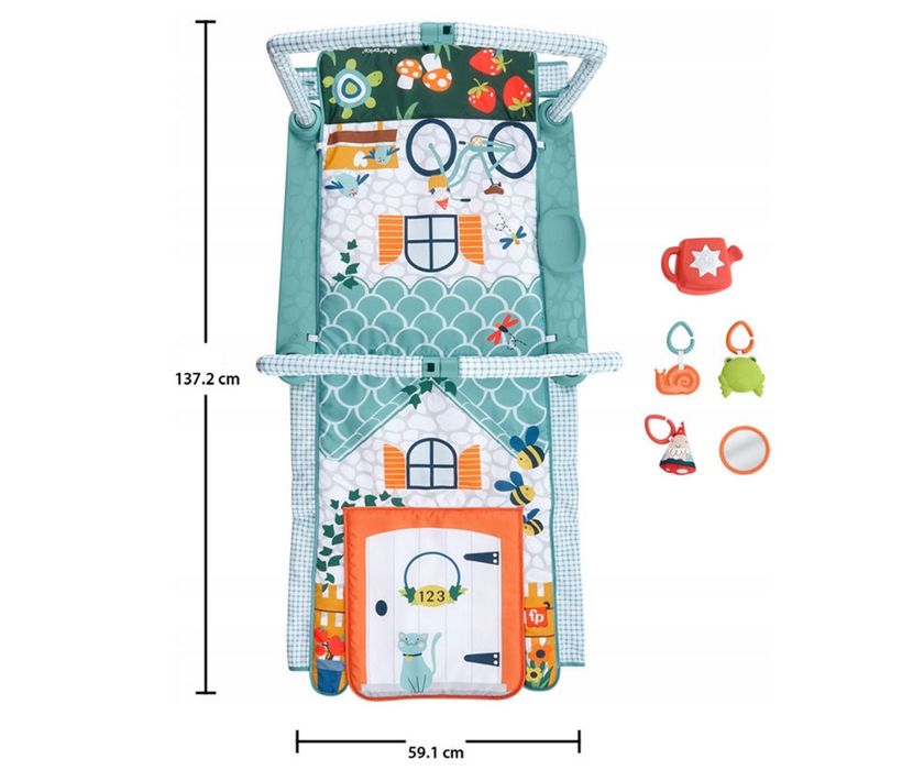 Активна гимнастика 3в1 Fisher Price, пълзи и играй
