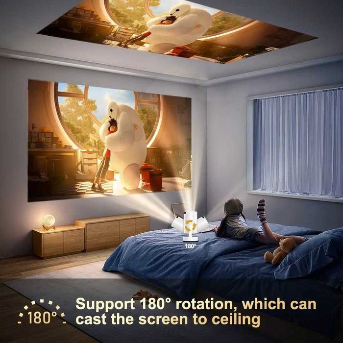 Видео проектор, Android 11, Smart 4K с Wifi 2.4/5G/BT4.1