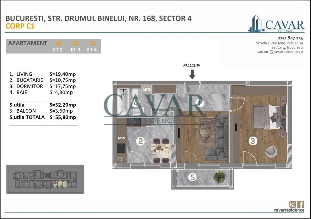 Alege standardul de calitate Cavar Residence