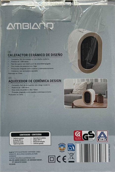 Incalzitor ceramic AMBIANO DCH-1 [#16649#]