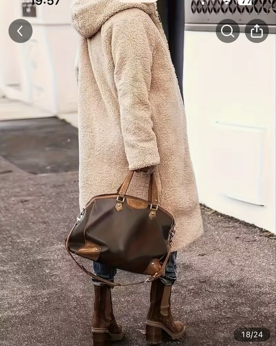 Классное новое пальто  56-58 размера женское двусторонее