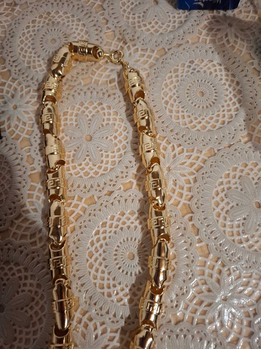 Позлатен мъжки ланец с 14К позлата не променя цвета си