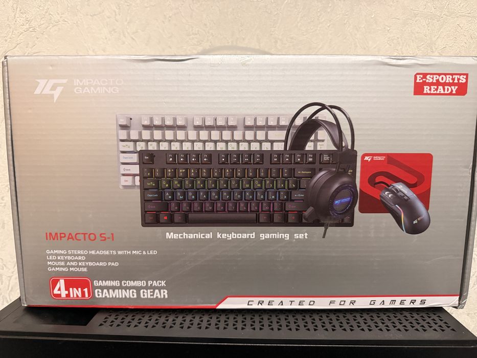 Игровой комплект 4-в-1 Impacto Gaming S-1 — НОВЫЙ!
