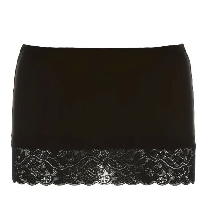 мини-юбка с кружевом