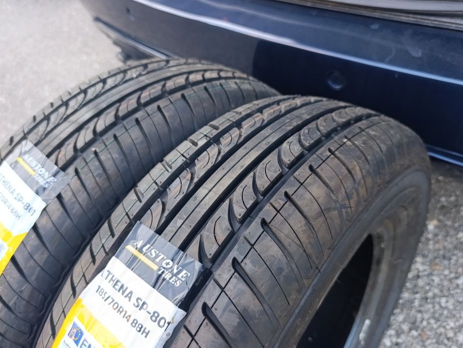 2 чисто нови летни гуми 185/70/14 Austone