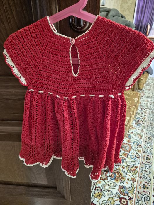 Детские платья вязаные