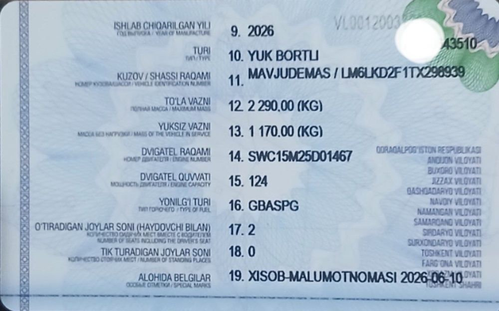 Shinery T30 qo‘sh balon gazlik